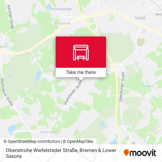 Obenstrohe Wiefelsteder Straße map