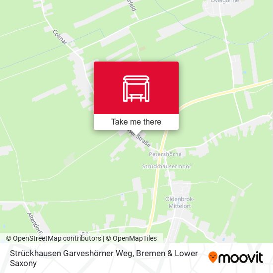 Strückhausen Garveshörner Weg map