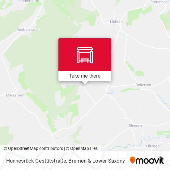Hunnesrück Gestütstraße map