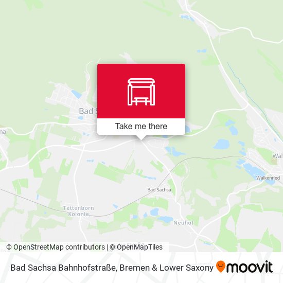 Bad Sachsa Bahnhofstraße map