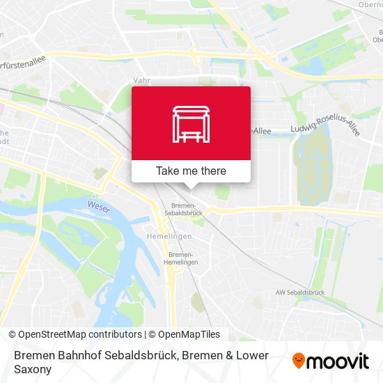 Bremen Bahnhof Sebaldsbrück map