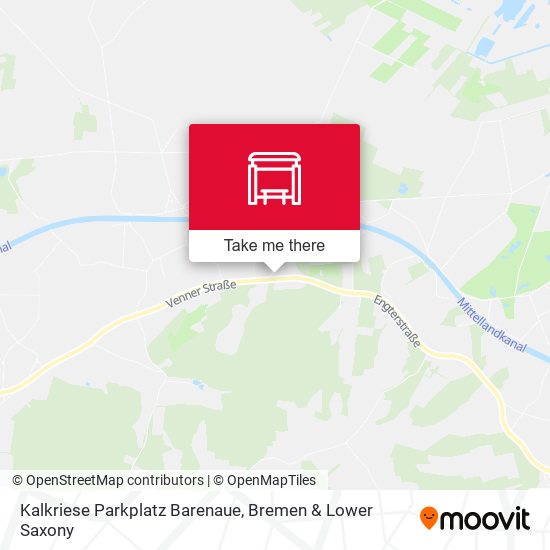 Kalkriese Parkplatz Barenaue map