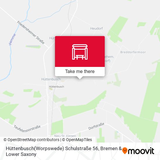 Hüttenbusch(Worpswede) Schulstraße 56 map