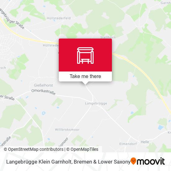 Langebrügge Klein Garnholt map