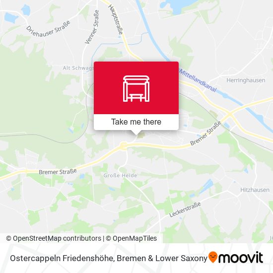 Ostercappeln Friedenshöhe map