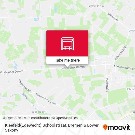 Kleefeld(Edewecht) Schoolstraat map