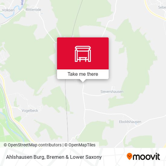 Ahlshausen Burg map
