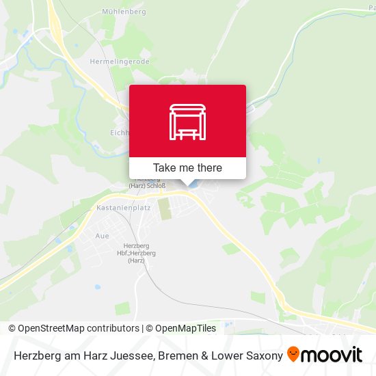 Herzberg am Harz Juessee map