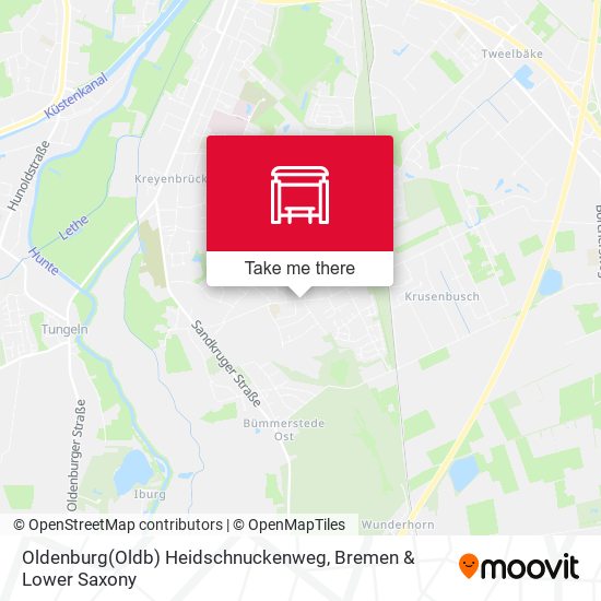 Oldenburg(Oldb) Heidschnuckenweg map