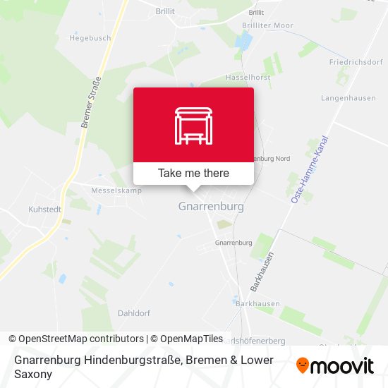 Gnarrenburg Hindenburgstraße map