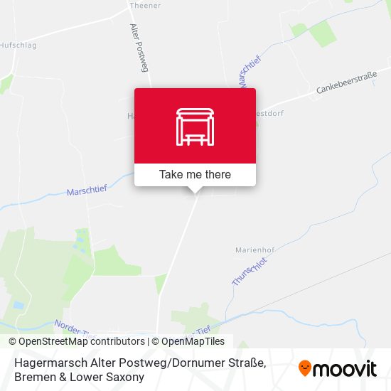 Hagermarsch Alter Postweg / Dornumer Straße map