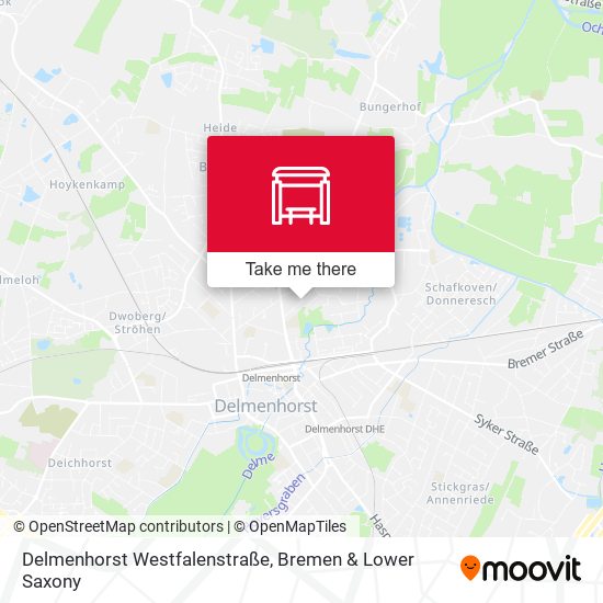Delmenhorst Westfalenstraße map