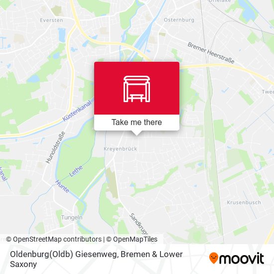 Oldenburg(Oldb) Giesenweg map