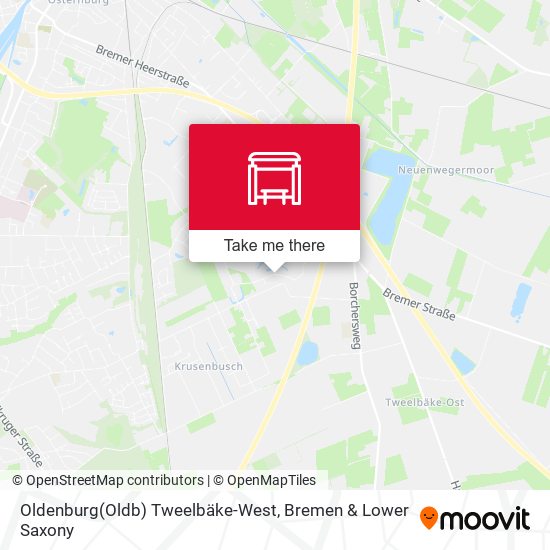 Oldenburg(Oldb) Tweelbäke-West map