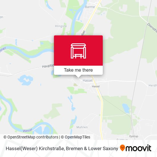 Hassel(Weser) Kirchstraße map