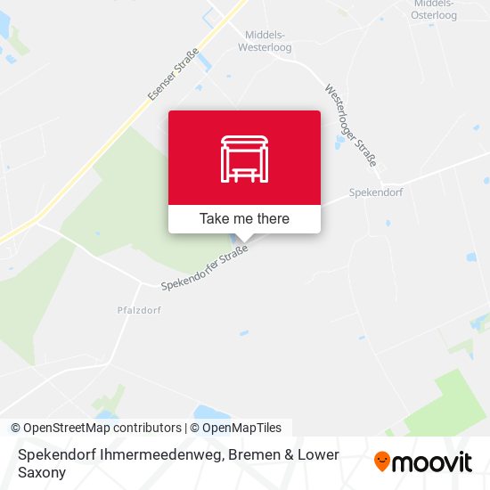 Spekendorf Ihmermeedenweg map