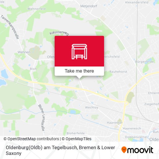 Oldenburg(Oldb) am Tegelbusch map
