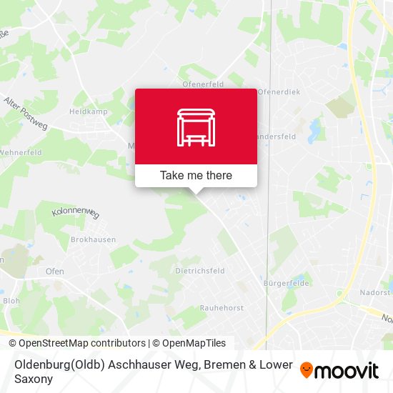 Oldenburg(Oldb) Aschhauser Weg map