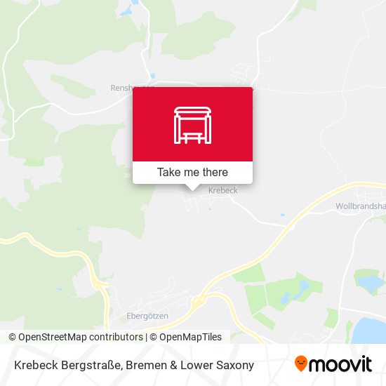 Krebeck Bergstraße map