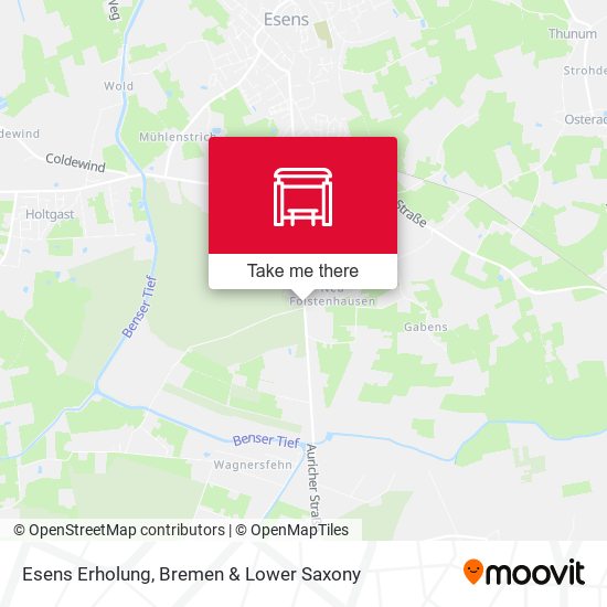 Esens Erholung map