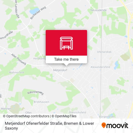 Metjendorf Ofenerfelder Straße map