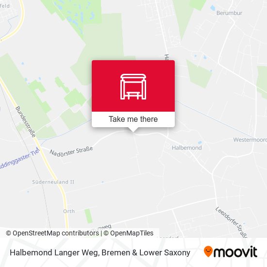 Halbemond Langer Weg map