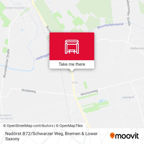 Nadörst B72/Schwarzer Weg map