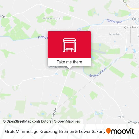 Groß Mimmelage Kreuzung map