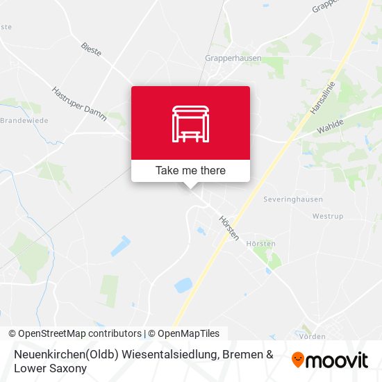 Neuenkirchen(Oldb) Wiesentalsiedlung map