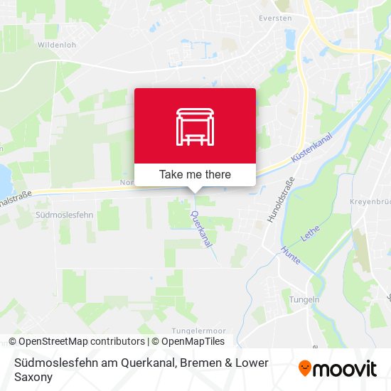 Südmoslesfehn am Querkanal map