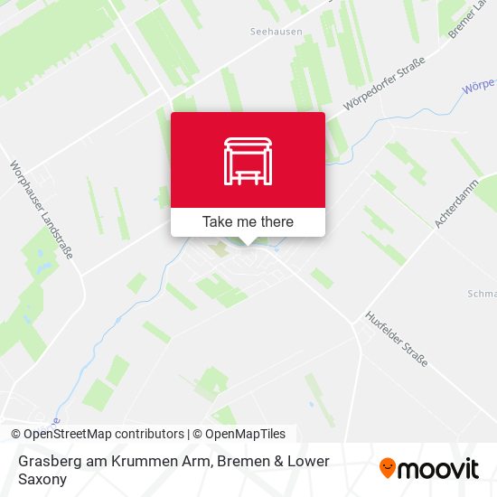 Grasberg am Krummen Arm map