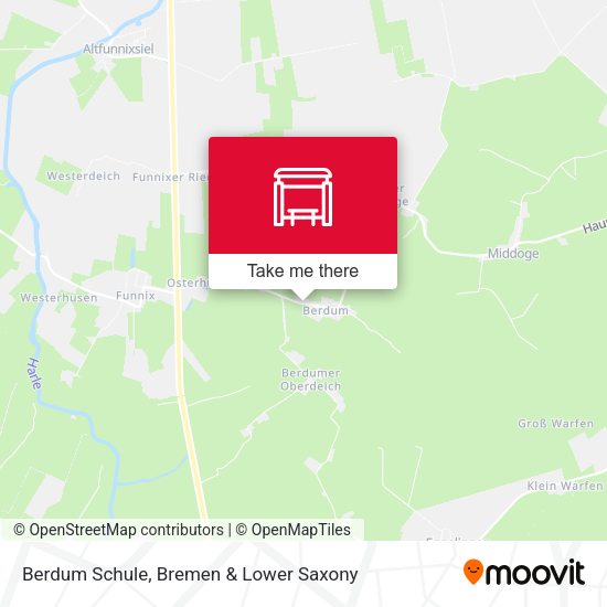 Berdum Schule map