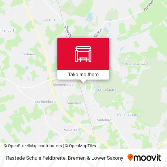 Rastede Schule Feldbreite map
