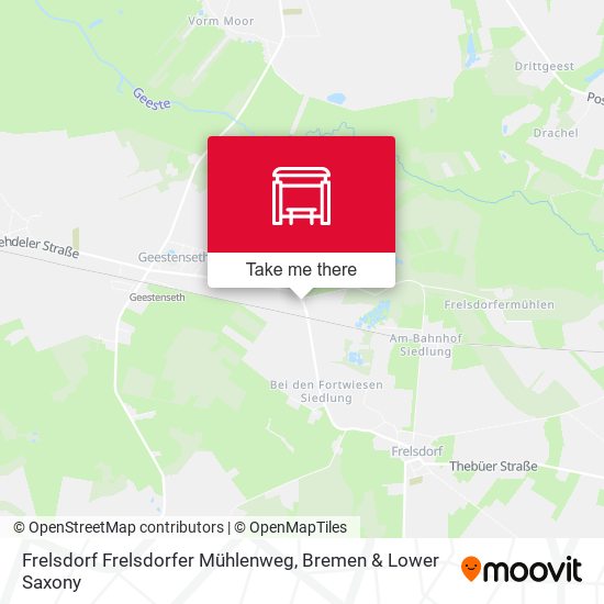 Frelsdorf Frelsdorfer Mühlenweg map