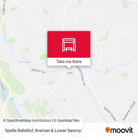 Spelle Bahnhof map