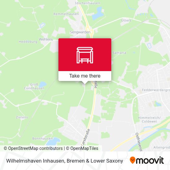 Wilhelmshaven Inhausen map