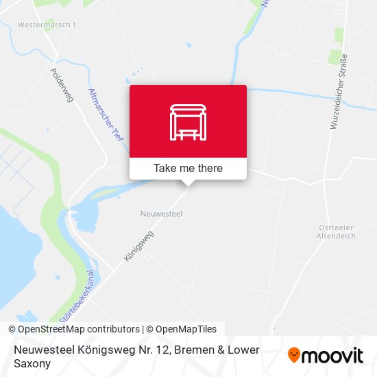 Neuwesteel Königsweg Nr. 12 map