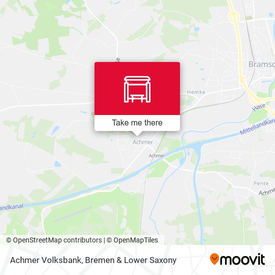 Achmer Volksbank map