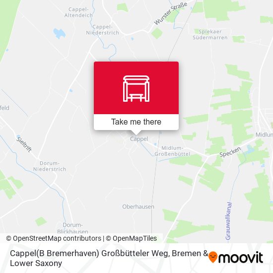 Cappel(B Bremerhaven) Großbütteler Weg map