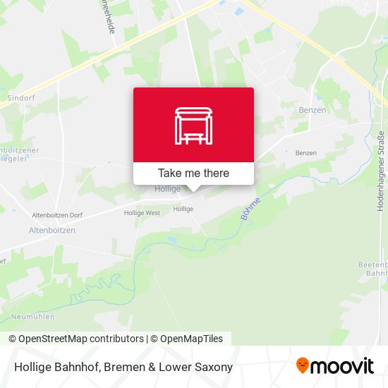 Hollige Bahnhof map