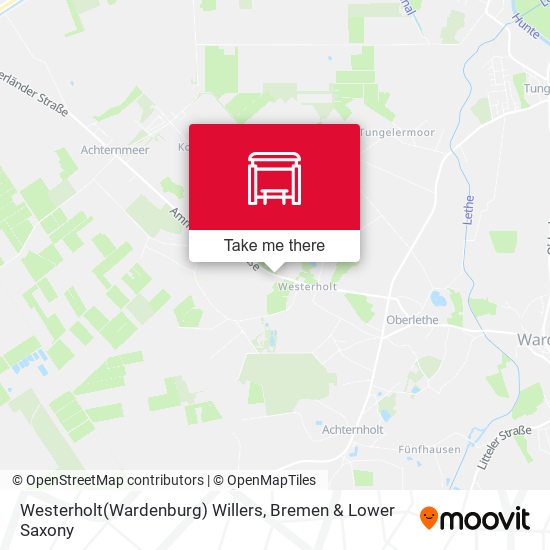 Westerholt(Wardenburg) Willers map