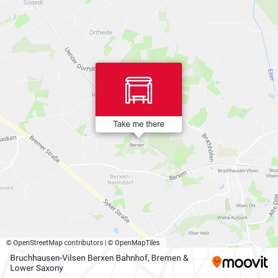 Bruchhausen-Vilsen Berxen Bahnhof map
