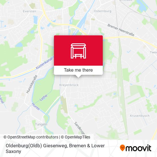 Oldenburg(Oldb) Giesenweg map