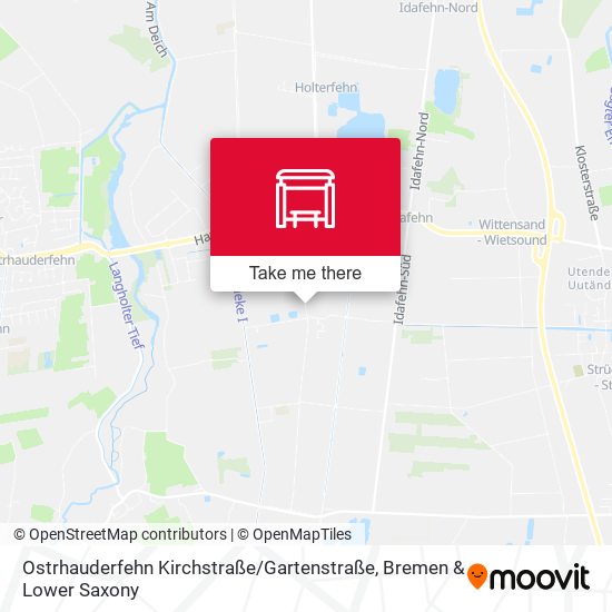 Ostrhauderfehn Kirchstraße / Gartenstraße map