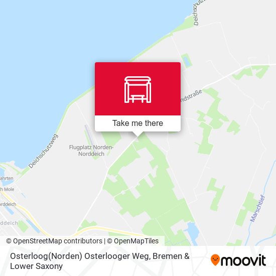 Osterloog(Norden) Osterlooger Weg map