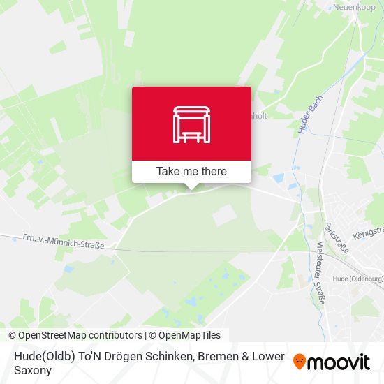 Hude(Oldb) To'N Drögen Schinken map