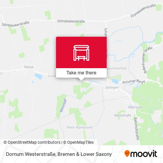 Dornum Westerstraße map