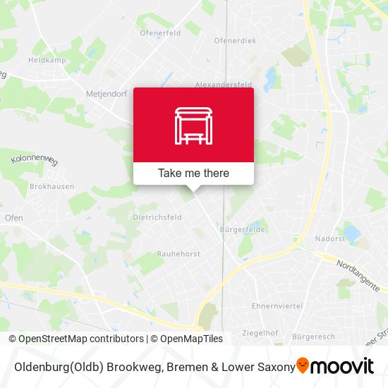 Oldenburg(Oldb) Brookweg map