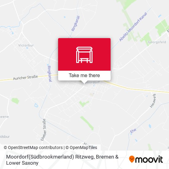Moordorf(Südbrookmerland) Ritzweg map
