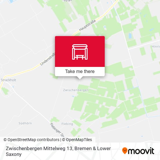 Zwischenbergen Mittelweg 13 map